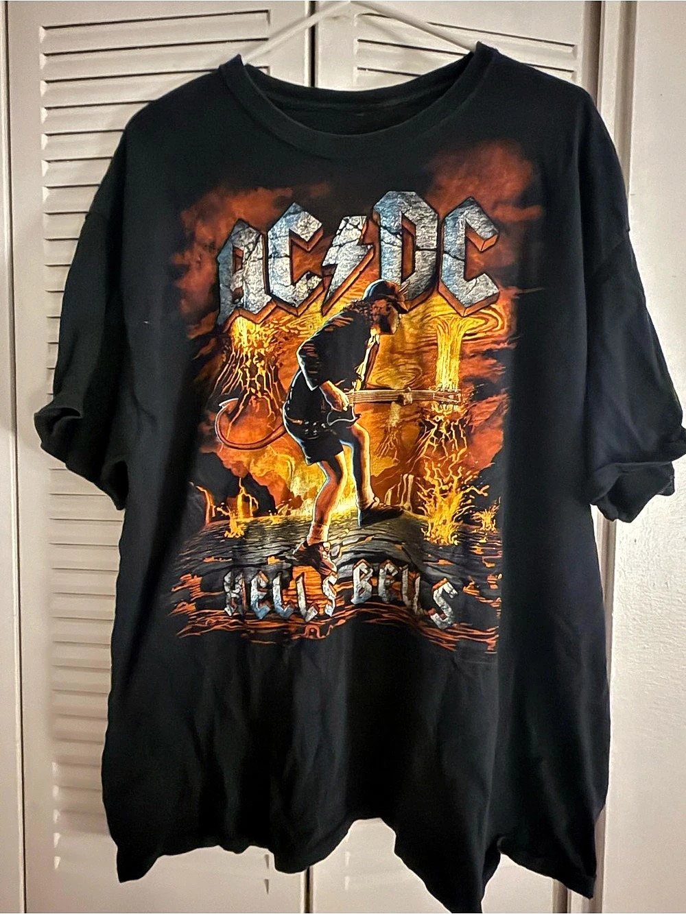 Liquid Blue AC/DC Hells Bells Graphic T-Shirt Tee in Black